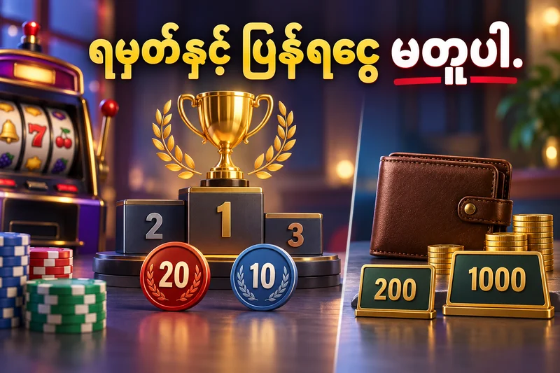 စလော့နှင့် ပြိုင်ပွဲရမှတ်ကို ငွေပြန်ရမှုမှ ခွဲထားသော သရုပ်ဖော်ပုံ